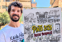 Borja González Rozalén: «Quería que los vecinos se detuvieran a mirar el cartel y reconocieran cada escena»